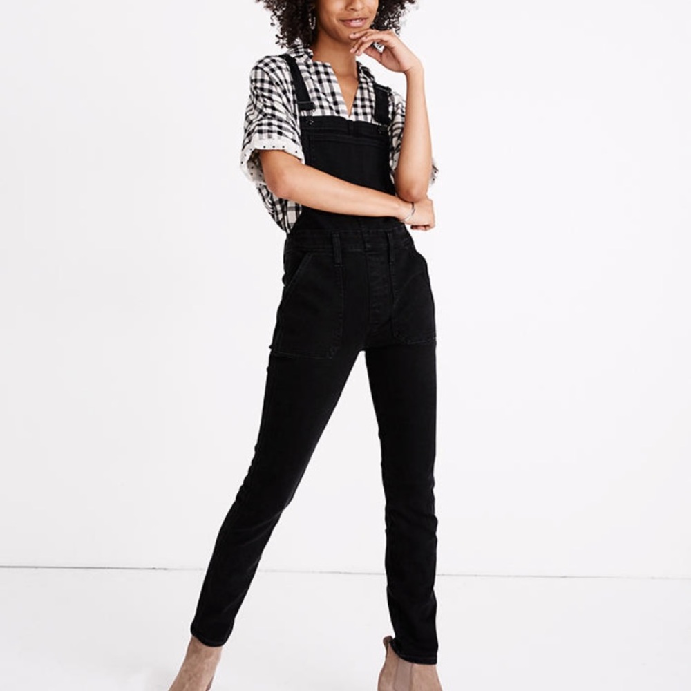 Madewell Black Overalls